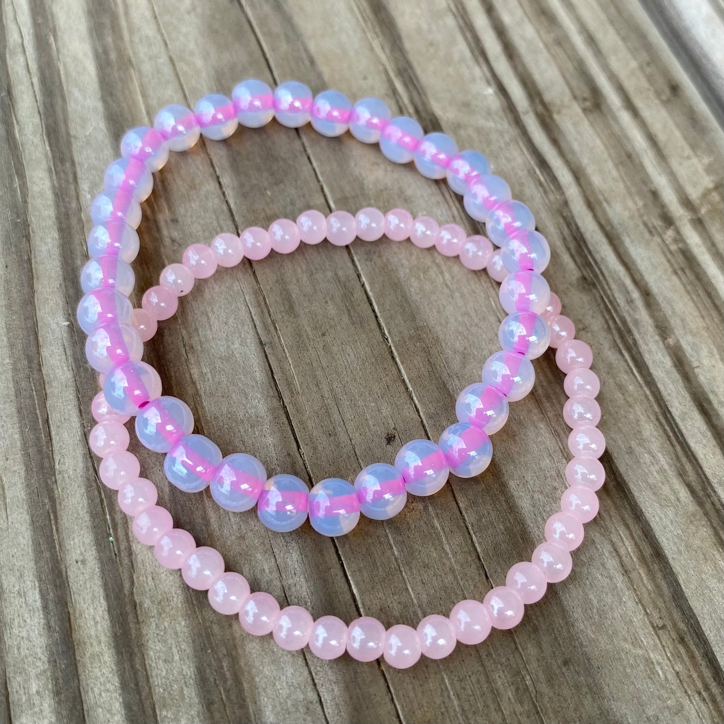 Pink bracelets