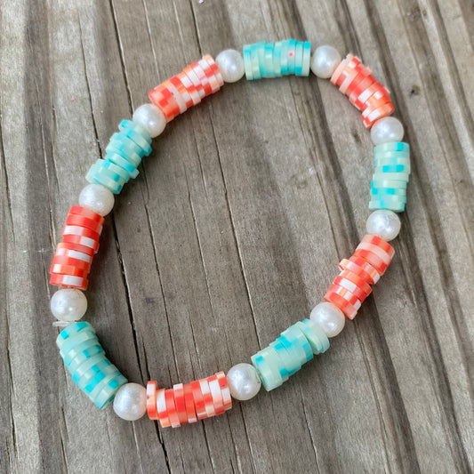 Turquoise and Coral