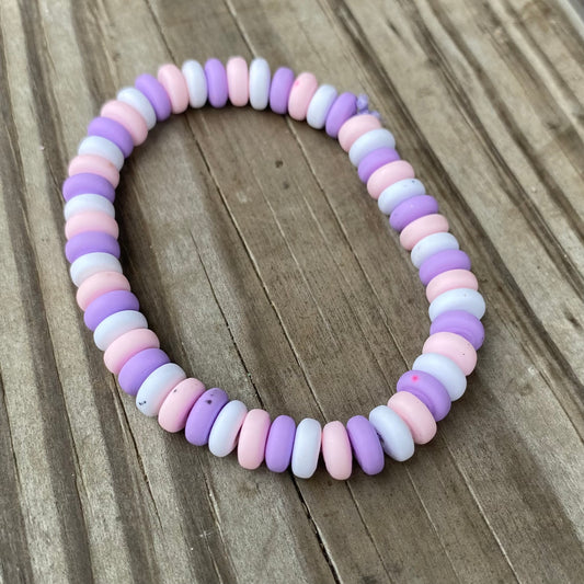 Pink and purple candy