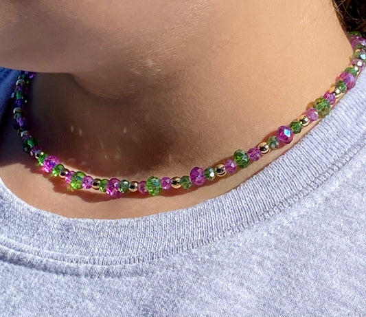 Mardi Gras Sparkle Necklace
